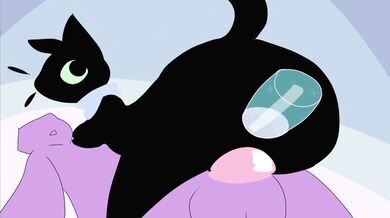 Rainbow dragons get pounded by kittens in synchronized penetration