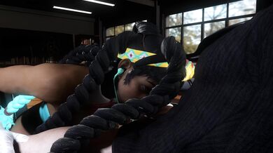 A horny Kimberly decides to take matters into her own hands and give herself a bj with her fingers!