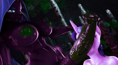 Transforming into a shining woman