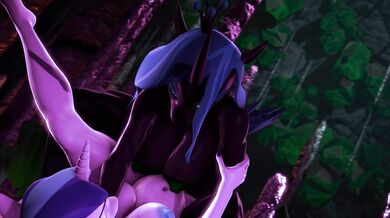 Transforming into a shining woman