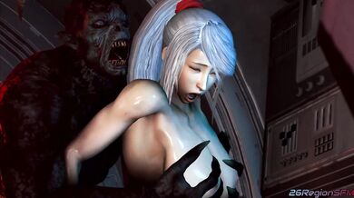 Sarah Bryant is possessed by a demon and takes on two hard cocks in this supernatural double penetration [SFW] video