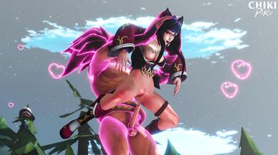 Asian Goddess Ahri Gets Seduced By Yasuos Full Nelson Hold