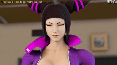 Sexy Juri, Futanari Cammy and Redheads - Legendado em PT-BR e EN