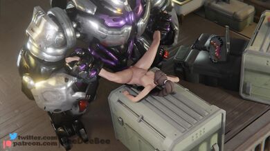 Mrs Widowmaker and her electric shocks with Charger [3EEDeeBee]