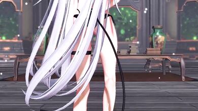 MMD: Silver Mirror Iori/Vampire - Nude Girl Meets Dangerous Vampire in the Dark