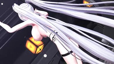 MMD: Silver Mirror Iori/Vampire - Nude Girl Meets Dangerous Vampire in the Dark