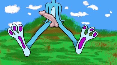 Rebecca The Rabbit Gets A Boner In Bed With Her Creature Lover