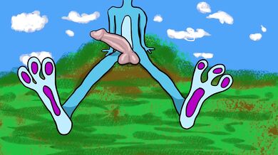 Rebecca The Rabbit Gets A Boner In Bed With Her Creature Lover