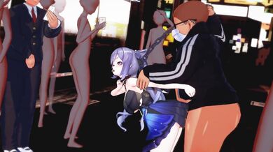 Watch as Keqing gets pounded by her NTR lover and a group of other men!