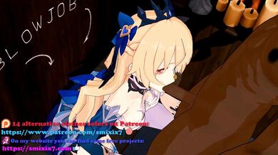 Busty Blonde Gets Fucked By Fish In Impactful Hentai MMD 3D Blowjob Video