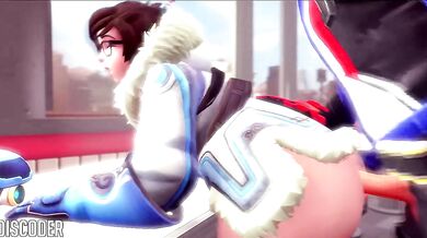 Watch Soldier 76 penetrate Mei in the ass with DisCodeR
