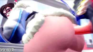 Watch Soldier 76 penetrate Mei in the ass with DisCodeR