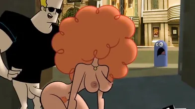 Big-Breasted MILF Astrozolt Gets Fucked by Johnny in the City of Bellum