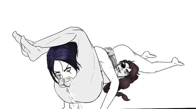 Sexual Tension Boils Over as Samira Routs LeBlanc in Intense Throat Wrestling Match (KH)