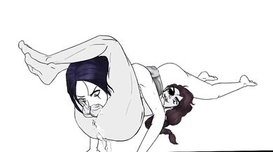 Sexual Tension Boils Over as Samira Routs LeBlanc in Intense Throat Wrestling Match (KH)