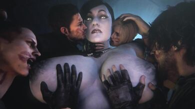 Bigboobed Alcinia and her manthings with massive tits [Uncensored]