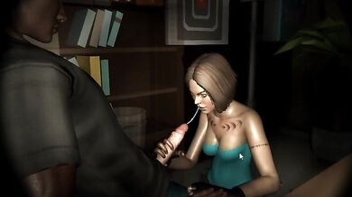 Office Nympho: Jills Hand Job in the Bosss Room