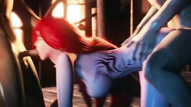 Watch hot porn videos with sexy Katarina from League of Legends as she gets gangbanged by a bunch of horny studs!