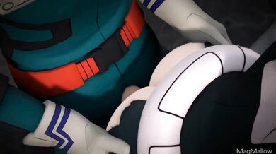 Panty-Shot Princess Ochaco Gets Assaulted by Dekus New Power while Mic Narrates the Scene in a Hentai Fashion!