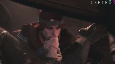 The Freshman with a Thirsty Mouth - Cerys and Craite Blowjob Adventure