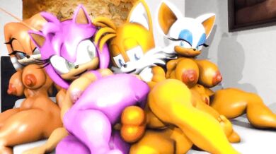 Tails, X and Amy Go to the Bursting Seas in Part 5 of Their Hentai Adventure