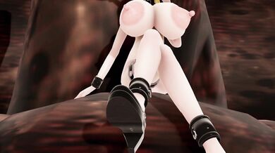 Sucking on a Giant Insect Cock in the Monstrous Underworld - HeHe233