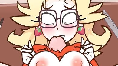 Watch as Peachypop34 gets detained for her naughty doodles in the school library!