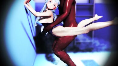 The Mega-hot Suzuya in a swimming pool gets fucked by her sexy boyfriend!