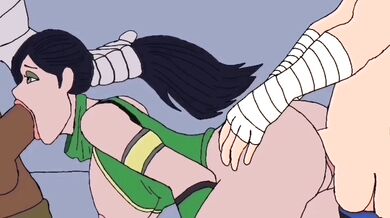 Mortal Kombat - Jax and Johnny Cage fuck Jade in a brutal threesome