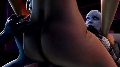 Watch this epic hentai porn parody of Mass Effect, where a futa alien sex fiend takes on earthling women in this mind-blowing PMV
