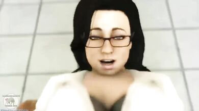 Miranda Lawson, the sexy space pirate captain, gets fucked in the ass by a demon girl named Lord Aardvark while her crew watches in amazement