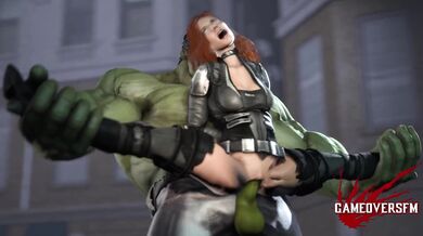 Hulk and Black Widow play a game of Game Over where they both get their own SSD edition