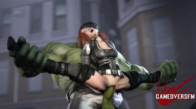 Hulk and Black Widow play a game of Game Over where they both get their own SSD edition