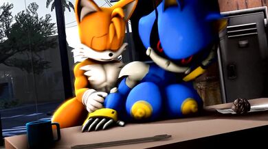 Sonic and Tails take on the Metal Fem Bots in a steamy 3-way with ThatKnowNDude!