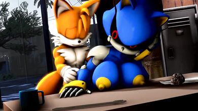 Sonic and Tails take on the Metal Fem Bots in a steamy 3-way with ThatKnowNDude!