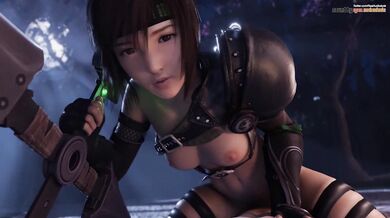 Watch Yuffie ride on top of LazyProcrastinator like a pony in this hot new hentai porn video!