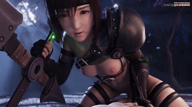 Watch Yuffie ride on top of LazyProcrastinator like a pony in this hot new hentai porn video!