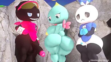 Watch the intense competition between Leviathan and his opponents in this hot and steamy hentai scene