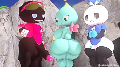 Watch the intense competition between Leviathan and his opponents in this hot and steamy hentai scene