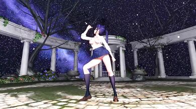 Mio Aoshiros First Time as a Tomboy - [MMD]!