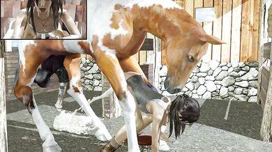 Lara and her Horse go at it for 2 Loops