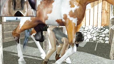 Lara and her Horse go at it for 2 Loops