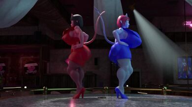 Watch as the beautiful demoness leads a ritualistic dance, summoning dark powers and seducing all who witness her movements