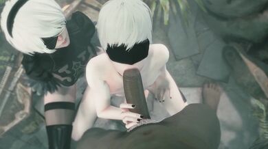 IrisNSFW - Black and White Blowjob 9s (Uncensored)