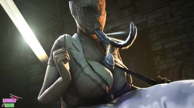 Watch as the sexy bubble head nurse takes a break from her duties to pleasure herself in the bathroom of the Silent Hill hospital