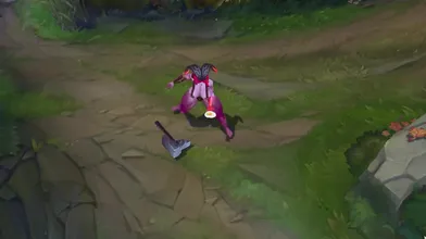 Watch as this hot cosplayer strips down to reveal her sexy custom Ornn League of Legends skin!