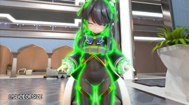 The witch Svar has a magical growth spell that affects anyone who consumes her special pizza slice