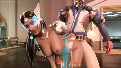 Special Agent Jack Bauer Fucks the Hell out of a Symmetra Cosplayer in the Backseat of a Black Sedan Car, With ElloWasa as Their Personal Driver!