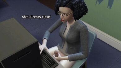 One Lonely Night in the Library with a Sexy Sims 4 Futa
