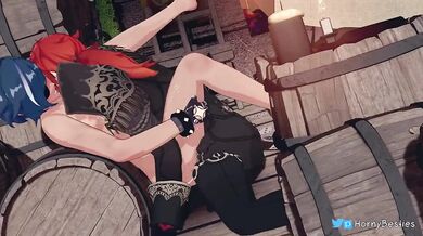 Diluc, X, and Kaeya are back for another round of hot, steamy fun in the bedroom